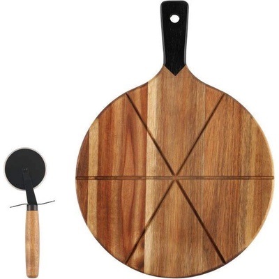 Maku Kitchen Life Комплект дъска и нож за сервиране на пица maku