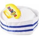 Dětské karnevalové kostýmy RAPPA čepice námořník bílá