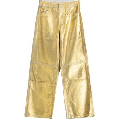 Bershka Панталон злато, размер S