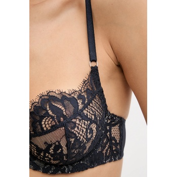 Zhilyova Сутиен Zhilyova Quartz в тъмносиньо от дантела с изчистен дизайн 181210251 (181210251)
