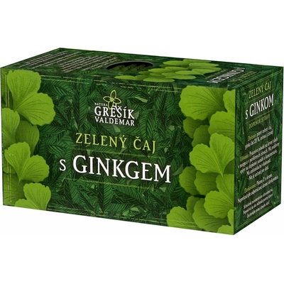 Grešík Čaje 4 světadílů Zelený čaj s ginkgem 20 nálevových sáčků – Zboží Dáma