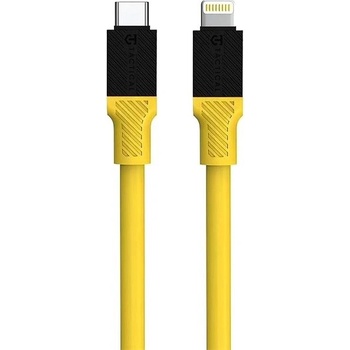 Tactical Dátový kábel Fat Man USB-C/Lightning 1 m žltý