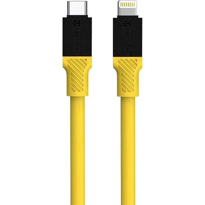 Tactical Dátový kábel Fat Man USB-C/Lightning 1 m žltý