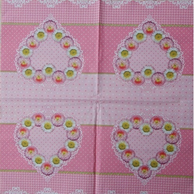 Ti flair servítky Sladké srdce 33x33cm