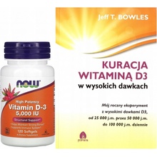 Now Vitamin D3 5000 IU x 120 softgel kapslí