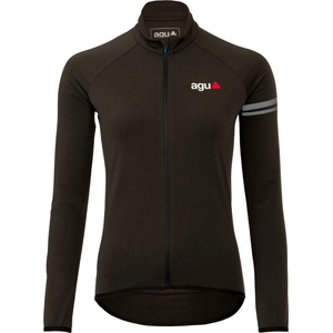 AGU Фланелка с дълъг ръкав за колоездене AGU Women's Thermo Jersey L/S Essential Cycling jersey - Black - размер XXL (156-3074-0115)