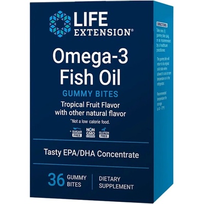 Life Extension Omega-3 Fish Oil Gummy Bites [36 желирани бонбони]