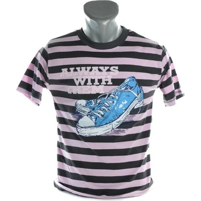 Detské tričko tenisky like converse kratky rukav šedá
