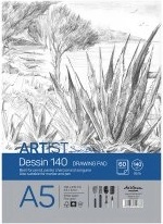 Drasca Пад за рисуване Dessin 140 А5 140г 60л бял