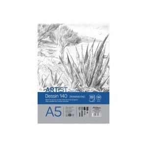 Drasca Пад за рисуване Dessin 140 А5 140г 60л бял
