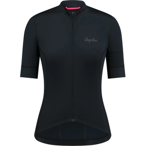 Rapha Дамска фланелка с къс ръкав за колоездене Rapha Women's Brevet Element Jersey Cycling jersey - Black / Grey (156-2872-0114)