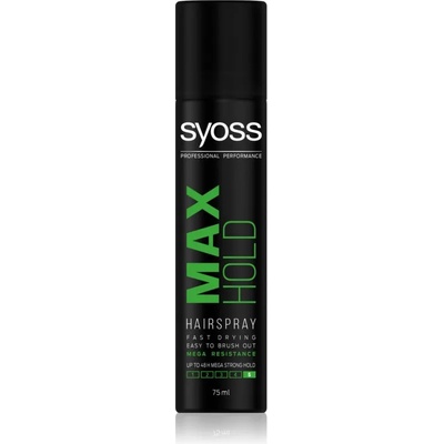Syoss Max Hold лак за коса с екстра силна фиксация mini 75ml