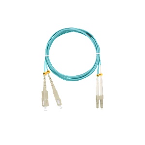 NIKOMAX Оптичен свързващ кабел SC - LC, MM 50/125, дуплексен, 2 m, aqua NMF-PC2M3C2-SCU-LCU-002 (NMF-PC2M3C2-SCU-LCU-002)