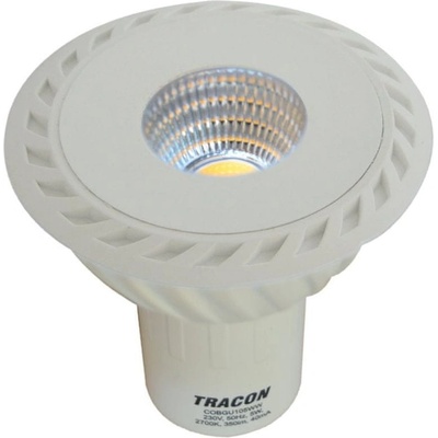 Tracon electric LED žiarovka COB GU10 5W stmievateľná teplá biela