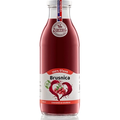 Zamio 100% ovocná šťava Brusnica 0,5 l