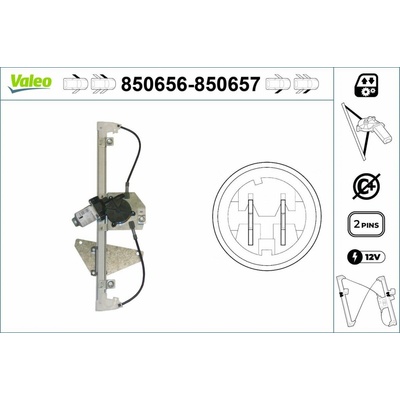 Mechanizmus zdvíhania okna VALEO 850657