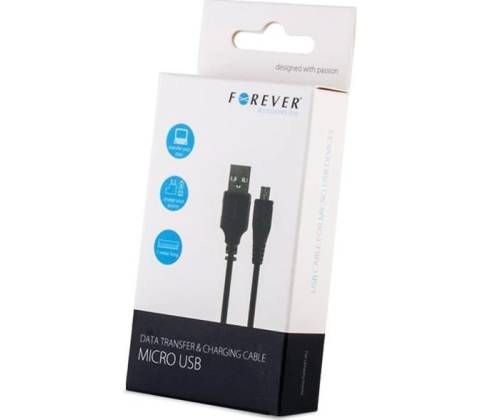 Forever DATAMICROTFO02 microUSB, černý