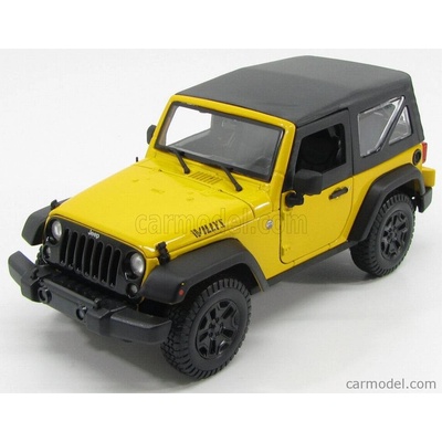 Maisto Jeep Wrangler 2014 žlutá 1:18