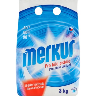 Merkur prací prostředek na bílé prádlo 60 PD 3 kg