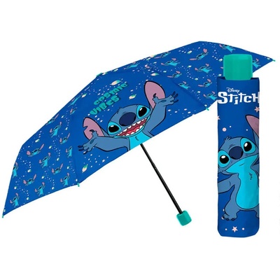 Чадър Perletti Disney Stitch Manual folding umbrella 50 cm - Blue (Multicolour)