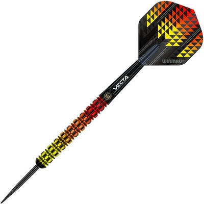 Sada steel šipek Winmau Firestorm Flame Parallel 24g, 90% wolfram