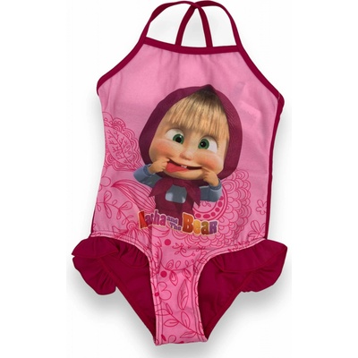 Masha and the Bear Dívčí plavky Máša růžové
