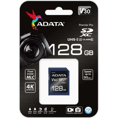 ADATA SDXC Class 10 128GB ASDX128GUI3V30S-R