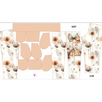 Takoy Panel se střihem rozšířené softshellové kalhoty zahradní víla Liana 116 - Jarní softshell