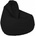 Pufrelax Пуф круша за деца 4-14 г. , 160л. , Nirvana Light - Panama Black, Водоустойчив, Перящ се калъф, Пълнеж от полистиролни перли
