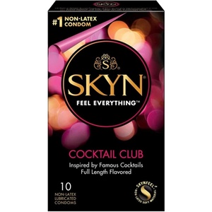 SKYN 12 бр Нелатексови ароматни презервативи Skyn Coctail Club