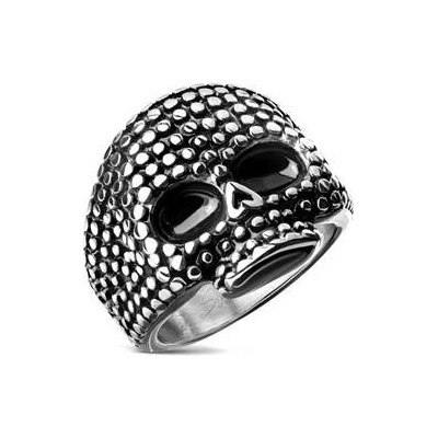 Šperky4U Výroazný ocelový prsten lebka OPR0129