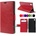 Sony Xperia M4 Aqua, Dual Magnetic Wallet Кожен Калъф + Протекто