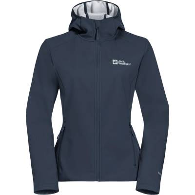 Jack Wolfskin Дамско софтшел яке Jack Wolfskin Women's Bornberg Hoody Softshell jacket - Midnight Sky / Grey - размер XS (103-2184-0411)