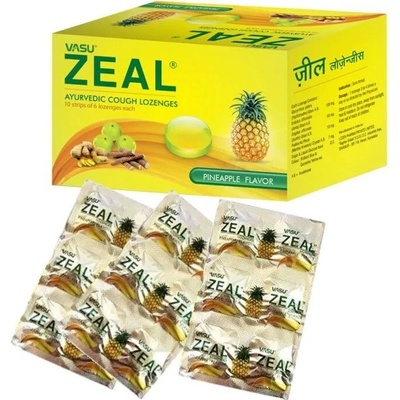 Vasu Zeal Plus kašeľ a bolesť hrdla 60 pastiliek