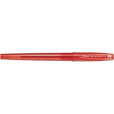 Pilot Химикалка, 0, 22 мм, капачка, PILOT "Super Grip G", червена BPS-GG-F-R (BPS-GG-F-R)