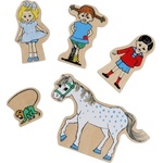 Micki PIPPI Комплект дървени фигурки Пипи Дългото Чорапче