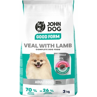 John Dog Good Form Adult Mini Veal with lamb 12 kg