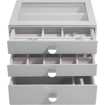 Stackers Ковчеже за бижута Stackers с 3 чекмеджета cлassic каменносиво (75888)