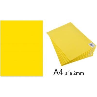 Pěnová guma A4 10ks žlutá