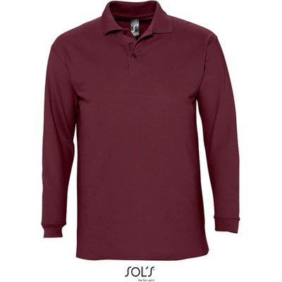 Sol´s Collection polokošile Winter II zesílená dlouhý rukáv Cot-25135337001 burgundy