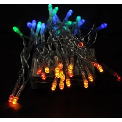 DENR Vnitřní vánoční řetěz 20 LED na baterie různé barvy R17-61 Barva: Modrá