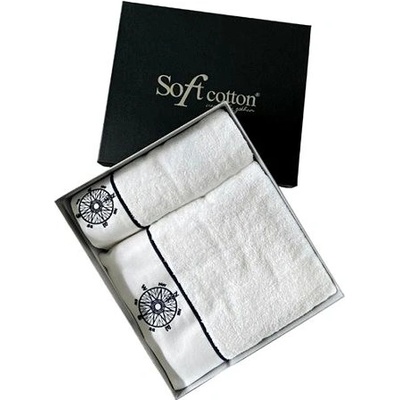 Soft Cotton Uterákov MARINE LADY 50x100 cm + 85x150 cm. Uterák a osuška o gramáži 580 g/m2. Je vyrobený zo 100% česanej bavlny, takže skvele saje vlhkosť a rýchlo schne. Garantujeme, že sa o vašu poko