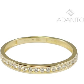 Adanito BRR1277G Zlatý prsteň so zirkónmi