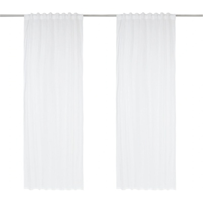 LIVARNO home Sada závěsů, 2dílná, 135 x 254 cm (bílá) – Zboží Dáma