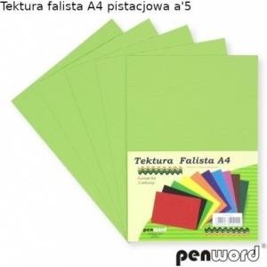 Penword A4 corrugated pistachio cardboard 5pcs