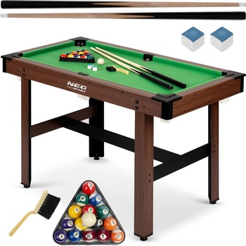 Neo-Sport Kulečníkový stůl 122 x 61 x 76 cm NS-807 tmavě hnědá