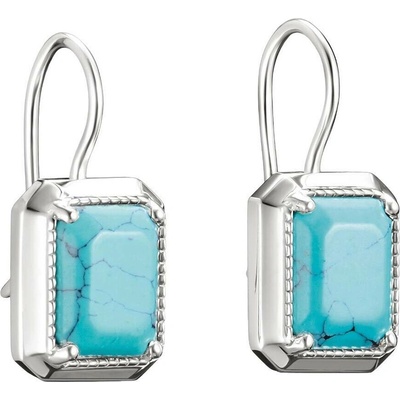 Thomas Sabo H2339-404-17 Earrings Octagon turquoise Elyndra