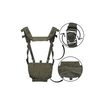 Mil-tec taktická Chest Rig s Laser panelem zelená