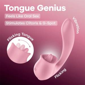 Satisfyer Tongue Genius Вибратор със стимулатор език