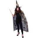 RAPPA Čarodějnický plášť s kloboukem a pavučinou /Halloween